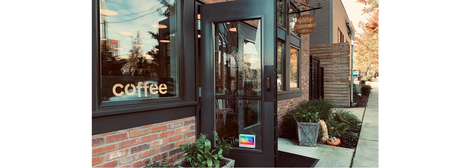Woodland Coffee Storefront PridePays Merchant