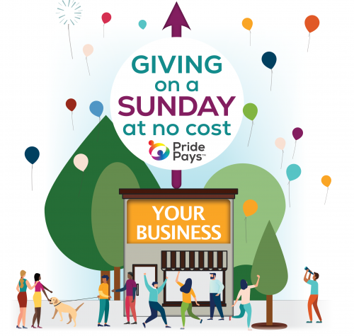 Businesses can give back everyday with PridePays at no cost. Go beyond Giving Tuesday.