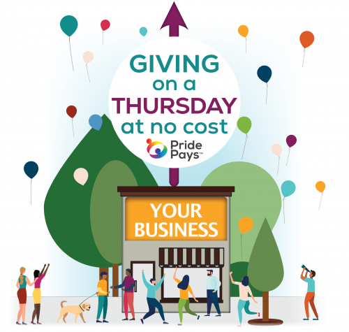 Businesses can give back everyday with PridePays at no cost. Go beyond Giving Tuesday.